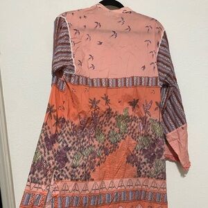 Ethnic Bohemian Orange and Pink Kurta set